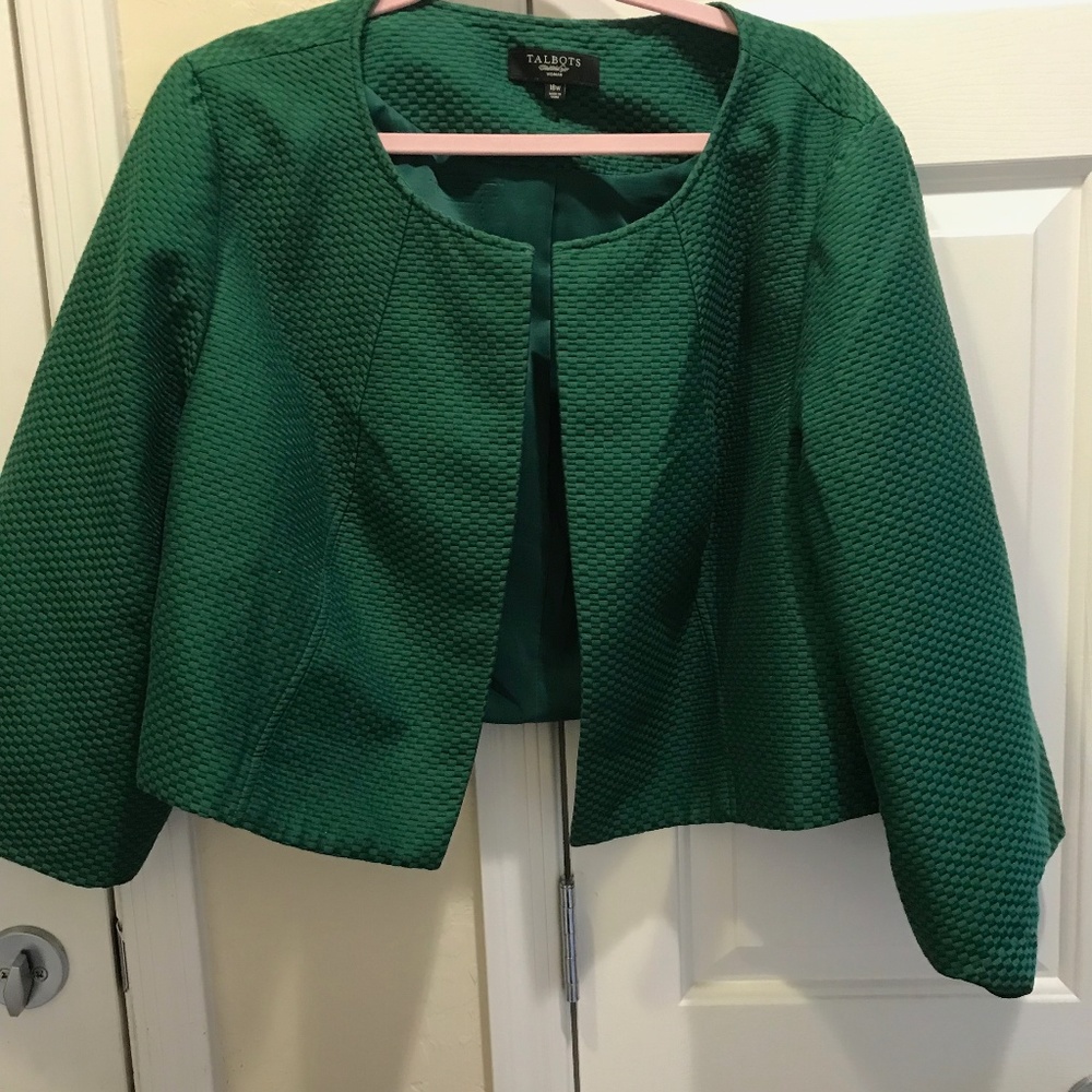 Forest Green Cropped Jacket